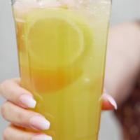 “ Fuzzy Peach” Lemonade  · Come take a bite oh wait ! A sip of this delicious and I mean delicious lemonade it’s that g...