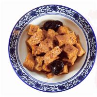 Marinated Bran Dough with Peanuts and Black Fungus 四喜烤麸 · 