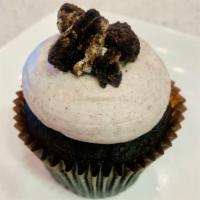 Cookies and Cream · Chocolate cake with our signature Oreo buttercream frosting and Oreo cookie pieces. 
