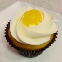 Lemon Drop · Vanilla bean cake filled with tangy lemon curd and topped with our signature lemon buttercre...