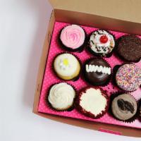 12 Signature Cupcakes · Choose up to 12 variety flavored cupcakes. (Please contact Smallcakes Kingwood directly at 2...