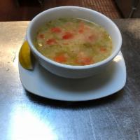 Chicken Soup · Cooked with celery, carrots, peppers and tomato paste.