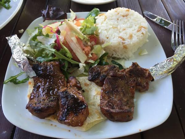Lamb Chops · Baby lamb chops grilled to your taste served with rice and salad.