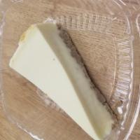 New York Cheese Cake · Rich creamy cake.
