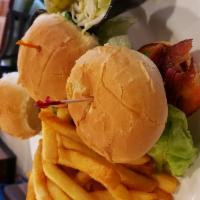 BFF's .....(sliders) · 3 mini's, served with fries