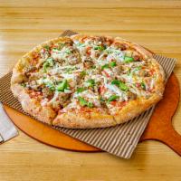 Original Crust Deluxe Pizza · Pepperoni, Italian sausage, mushrooms, green peppers, onions. 