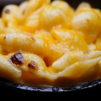 Mac and Cheese · Shell Pasta and A Melted House-Cheese Blend. Add Bacon, Pulled Pork, or Beef Brisket For An ...