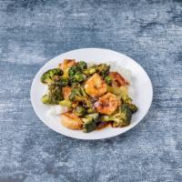 111. Shrimp with Broccoli · 