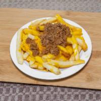 Loaded Fries · Served with cheese and chili beef.