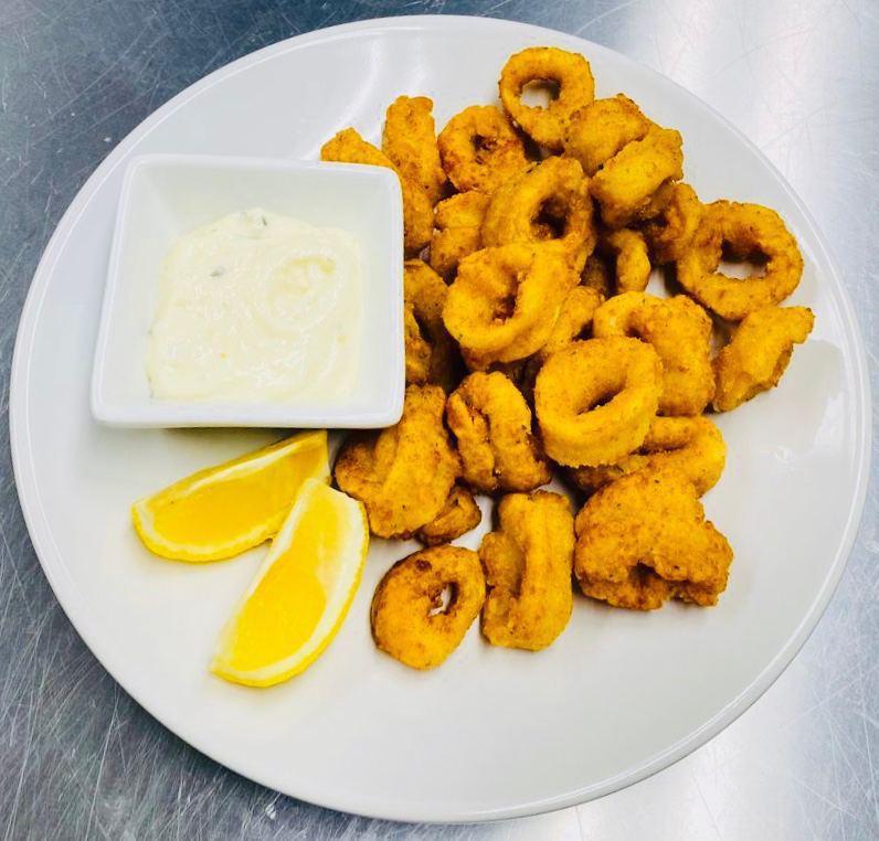 Calamari  · Breaded and fried calamari rings