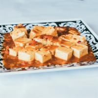 Spicy Sour Tofu * · Spicy sauteed tofu prepared with onions, spring onions, and bell peppers in a special house ...