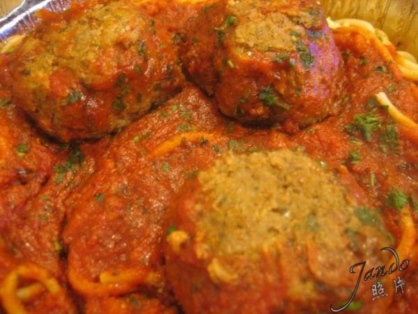 Home-Style Meatballs · Over your choice of pasta.