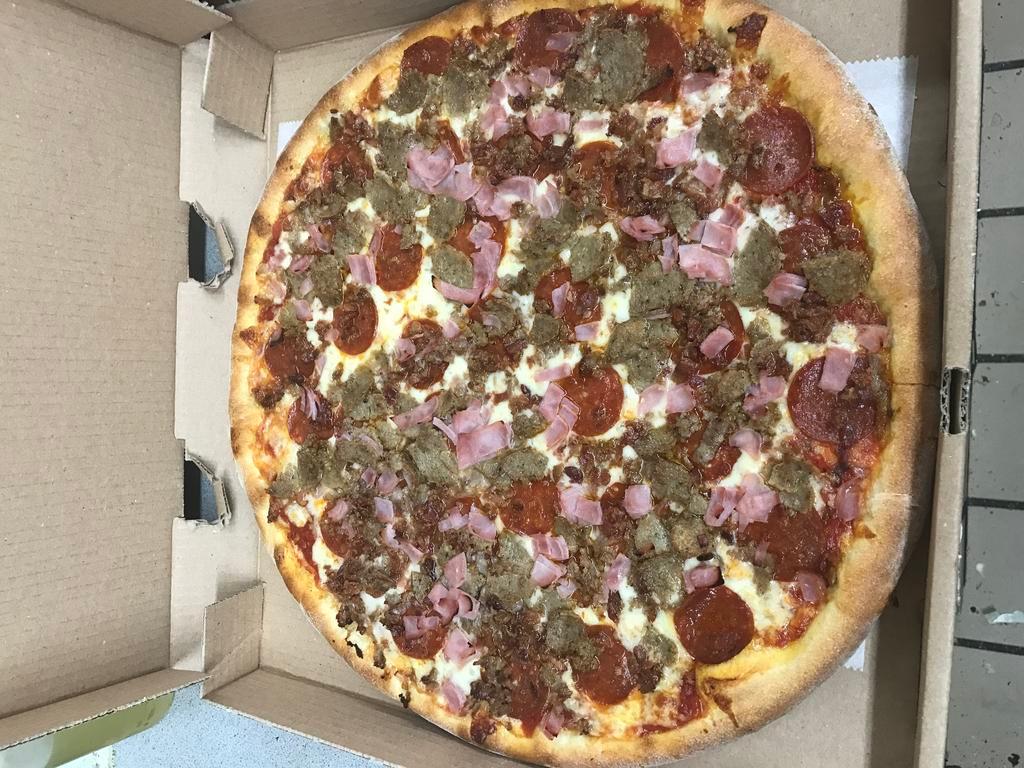 Meat Lovers Pizza · Bacon, pepperoni, meatballs, sausage and ham.