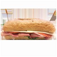 (Sandwich) Italian · Prosciutto, Salami, Pepperoni, Provolone Cheese, Lettuce, Tomato, Onion, Olive Oil, Vinegar