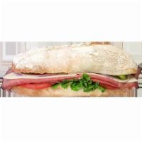 (Sandwich) Beef Antipasto · Roast Beef, Provolone, Lettuce, Tomato, Onion, Green Pepper, Olive, Italian Dressing.