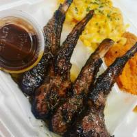 Grilled Lamb Chop · Served with 2 sides. Please specify how you would like lamb prepared 
