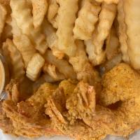 Fried Shrimp Basket · Includes 6 shrimp. You can add any of our flavored sauces for an additional charge!