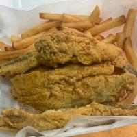 Fish & Fries · Choice of Basa or  Whiting 
Served with fries or onions rings 