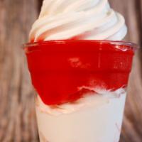 GELATI CUP · Choose either soft serve, hand dipped, oat milk, or Dole whip
Layered with delicious water i...
