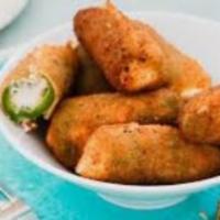 Breaded Jalapeños With Cheddar Cheese · 10 pcs with tomato sauce