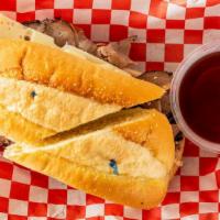French Dip · Roast beef, on French roll with au ju dip. Served hot.