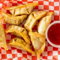 8-Piece pot stickers  · 8-piece pot stickers with sweet and chili sauce 