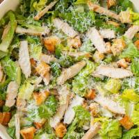 Grilled Chicken Caesar Salad · Green salad with Caesar dressing and cheese. 