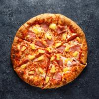 Hawaiian Pizza · Marinera Sauce, Mozzarella Cheese, Ham, and Pineapple