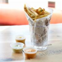 Super Crispy Fries · Thicker cut, crispier, and very fluffy.