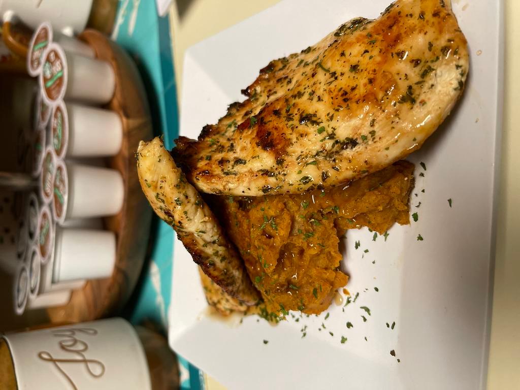 Grilled Chicken and Yams · 