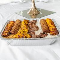 Combo Platter for  6  · Combination of chicken tikka, lamb tikka, beef tikka, chicken kobidah, and beef kobidah and ...