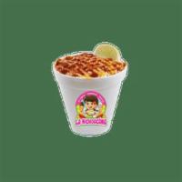 Elote En Vaso  · Freshly made corn cup topped with mayonnaise, sour cream, and butter, coated with cheese, th...