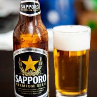 Sapporo · Japanese lager beer. Must be 21 to purchase.