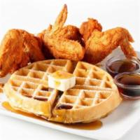 Waffle and 4 Wings · Delicious Belgian Waffles  freshly made with 4 Wings & Waffles
