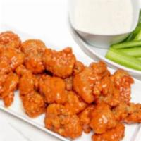 1 Pound Boneless wings · Award winning Halal Boneless wings served with crisp, cool celery sticks and your choice of ...
