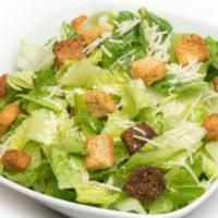 Caesar Salads · Caesar With chopped romaine tossed with croutons, and topped with shredded parmesan cheese