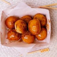 Create Your Own Loukoumades · 1 filling sauce, 1 sauce, and 1 topping.