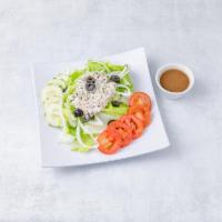 Tuna Salad · Garden salad tossed with a generous portion of tuna.