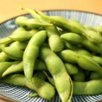 Edamame · Boiled green peas. 