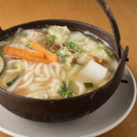 CURRY UDON(Noodle Soup) · Very Nice Curry Flavor soup with udon noodles & Sliced Pork