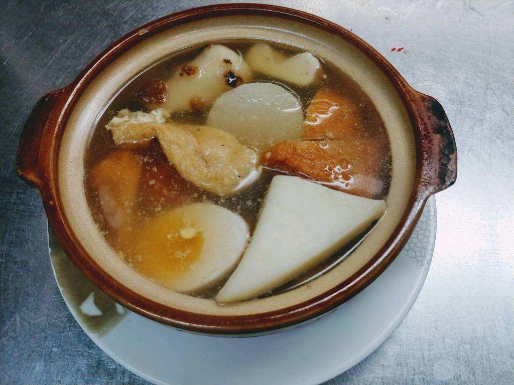 ODEN HOT POT ·  one-pot dish with an assortment of fish balls, fish cakes, deep-fried tofu, hard-boiled eggs, konnyaku and some vegetables simmered in soy sauce-based dashi broth.