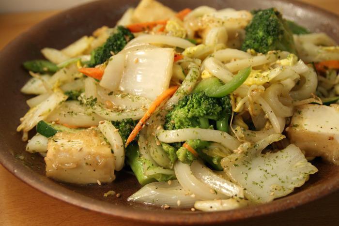 Vegetable Yaki Udon · Pan fried noodles and vegetables. 