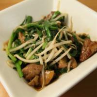 Nira Liver · Sauteed Nira chives and chicken liver