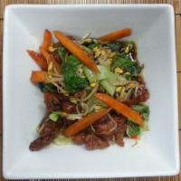 Chicken Bok Choy · Sauteed chicken and bok choy along with other vegetables such as bean sprout and carrots wit...