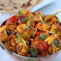 Kadhai Paneer · Farmers Cheese with Onion and Bell Pepper; GF, NF