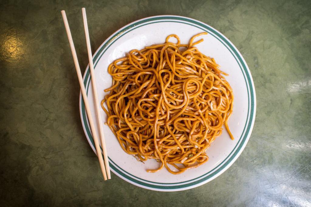 1. Plain Lo Mein · No meat or vegetables.