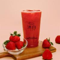Strawberry Green Tea (L) · Fresh strawberry with green tea