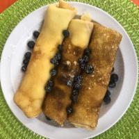 Cheese blintze  · Pancake with sweet cheese and vanilla 