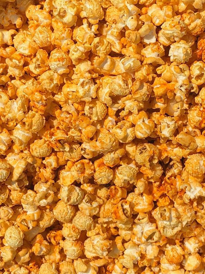 Honey Sriracha Popcorn · Touch of sweet with a touch of heat.