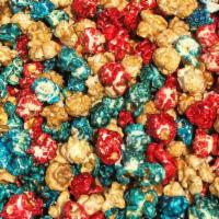 Patriot Mix Candy Coated Popcorn · A blend of Cherry, Blue Raspberry & Vanilla.  Beautiful addition for your school colors or h...